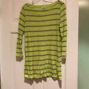 💚Green and Gray Splendid Striped cotton shirt💚